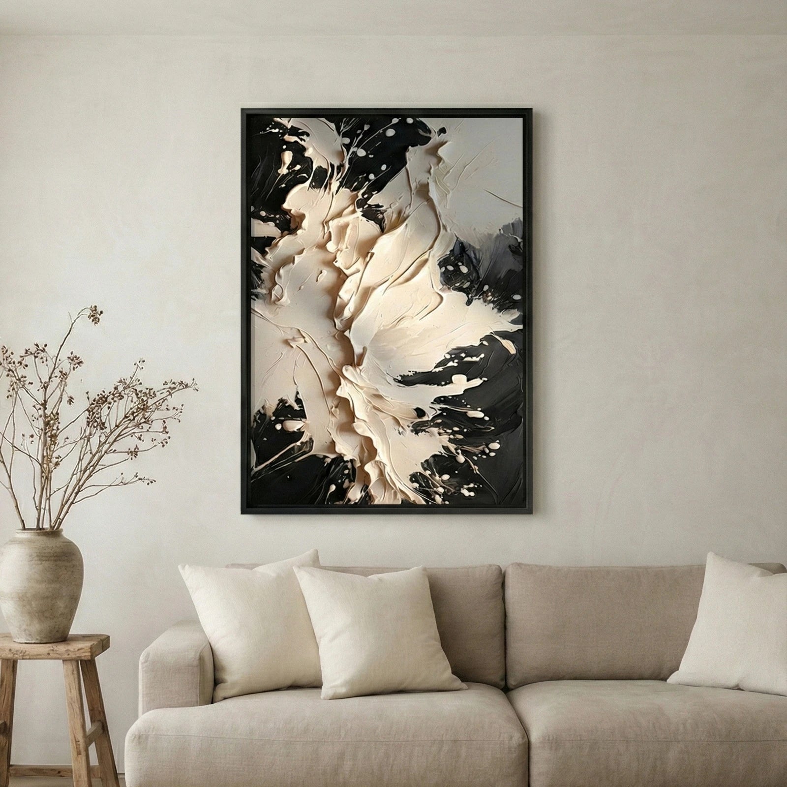 The Void - Heavy Texture Abstract Wall Art