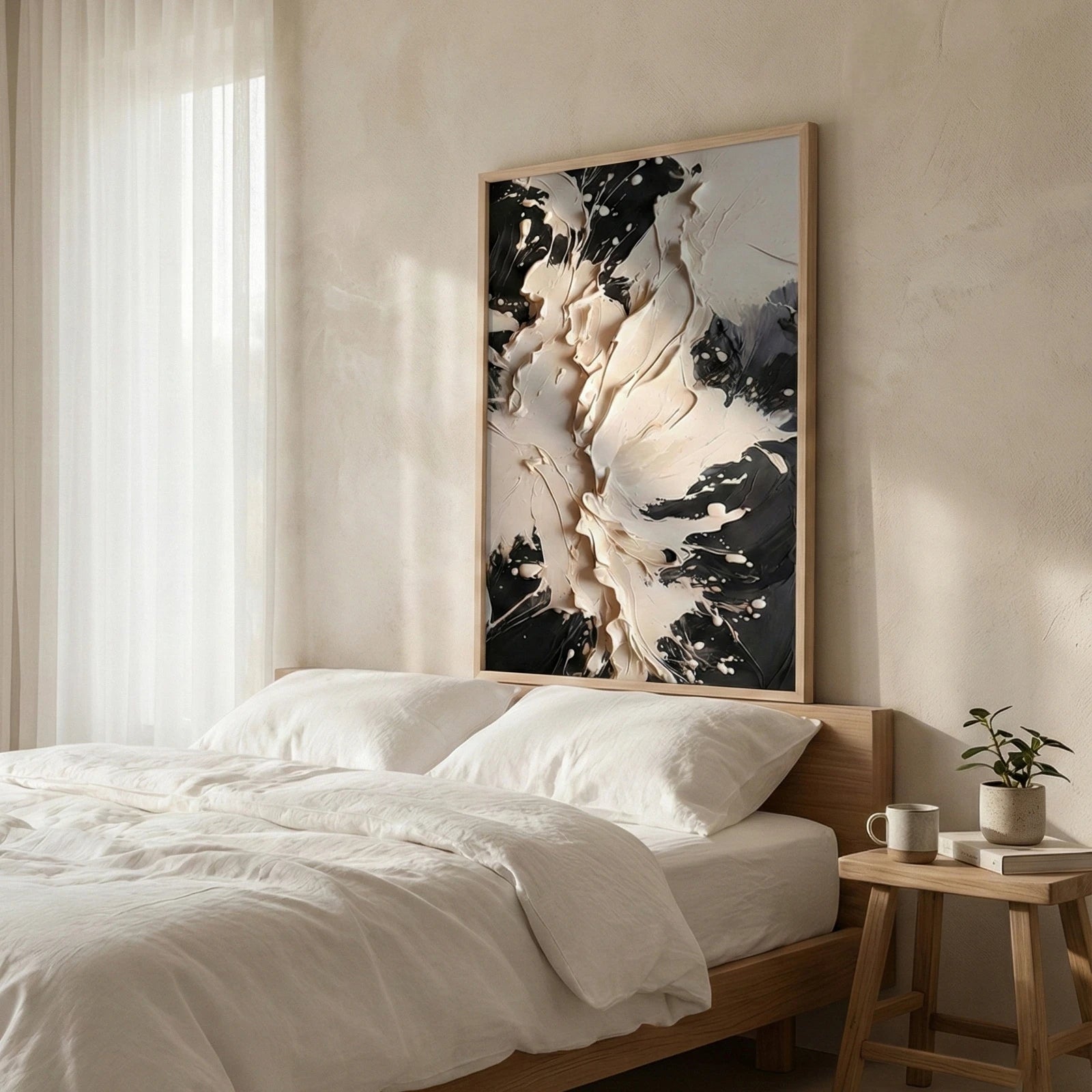 The Void - Heavy Texture Abstract Wall Art