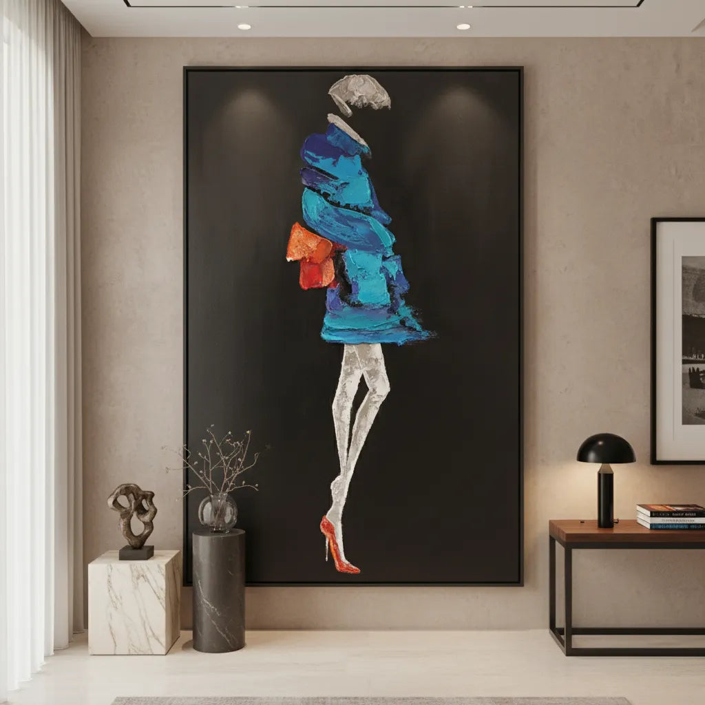 Figure in Blue